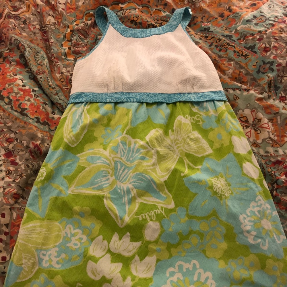Lilly Pulitzer halter top dress EUC Sz 10